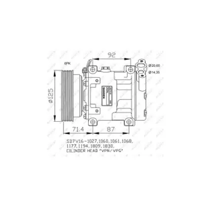 NRF 32742G Klima Kompresoru Dacıa Duster Logan Sandero 8200117767