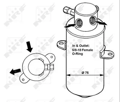 NRF 33165 Klima Tupu S-Class W140 93>98 C140 94>99 A1408300283