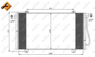 NRF 350030 Klima Radyatoru (Kondanser) Interstar Master Iı 00> 2765000QAF 8671017661