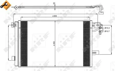 NRF 350064 Klima Radyatoru (Kondanser) T5 03> 687×452×16 Oto - Mek Sanzıman 7E0820411D