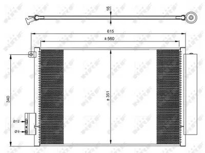 NRF 350065 Klima Radyatoru (Condenser) Egea 1,4 Benzınlı 51887906