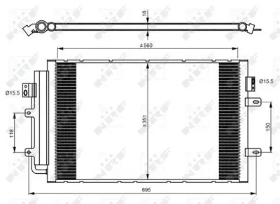 NRF 350083 Klima Radyatoru Kondanser Daıly 12> F1a F1c 5801255825