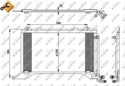 NRF 35245 Klima Radyatoru E-Class W210 97>02 S210 97>03 2018300370