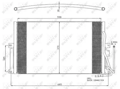 NRF 35342 Klima Radyatoru Vectra B 99> 52485274