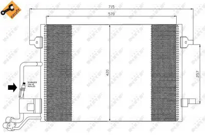 NRF 35359 Klima Radyatoru Passat 1,9 Tdı Superb 1,8t 1,9 2,0 2,5tdı 02>08 3B0260403