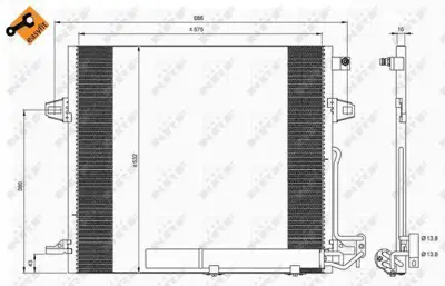 NRF 35618 Klima Radyatoru X164 06>12 W164 05>11 W251 06>12 2515000054