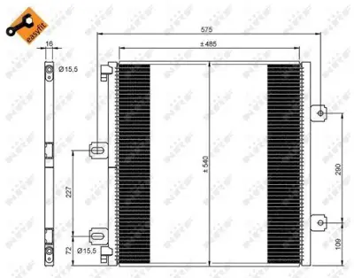 NRF 35901 Klima Radyatoru (Alumınyum) - Renault - Mıdlum 00 > 5010315259