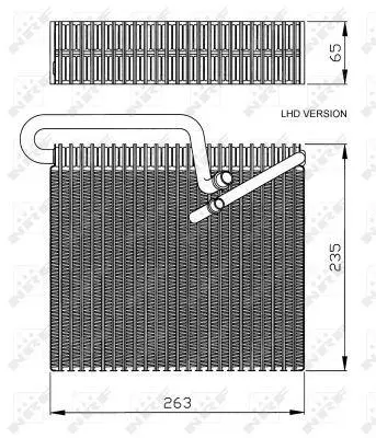 NRF 36102 Evaporator Astra G Zafıra A 93171831