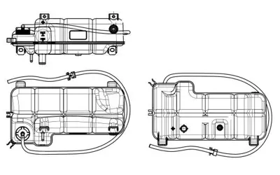 NRF 454046 Radyator Yedek Su Deposu Iveco Daıly 2,8 35 C 11 504007333