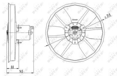 NRF 47402 Fan Motoru Golf Iıı Iv Passat Klimasız 1H0959455