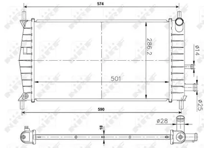 NRF 50131A Motor Su Radyatoru Fıesta ıv 96>02 Mazda 121 ııı 1,0 - 1,3 Klimasız 1001855á