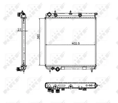 NRF 50447 Motor Su Radyatoru P1007 C2 C3 C3 Iı Dv4td (1,4 Hdı 8v) C3 Iı 1,6hdı C3 1,4hdı 16v 06>10 1330C0