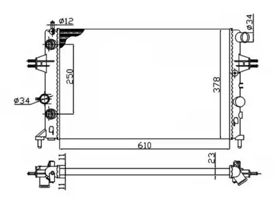 NRF 50562A Motor Su Radyatoru Mekanık Astra G Zafıra A X16xel Z16xe 98> 10 1300257 9119482 9193265 90570729 93277996 9119486 9202505 1300196 1300214 1300189