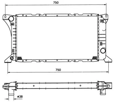 NRF 506212 Motor Su Radyatoru Transıt 2,5 D 86>91 Manuel 6160271