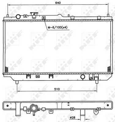 NRF 509511 Motor Su Radyatoru Mazda 323 1998> Manuel Vıtes (680×325×28) B6BF15200A