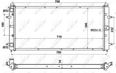 NRF 509514 Motor Radyatoru Transporter T4 2,4 2,5tdı 701121253D