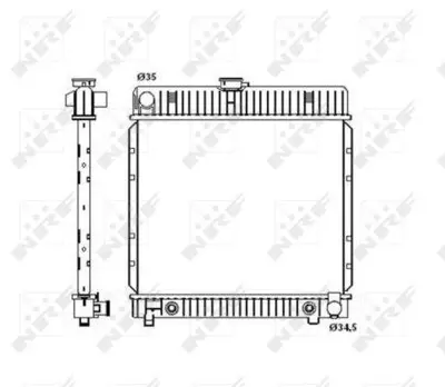 NRF 514250 Motor Su Radyatoru (Klimalı) W123 76>85 S123 77>85 C123 77>80 W126 79>85 1235000401