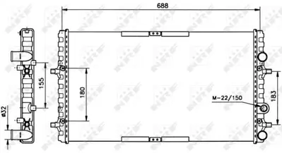 NRF 52160 Motor Radyatoru Cordoba 1,4 1,6 Ibıza 1,4 1,6 99>02 6K0121253BC