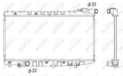 NRF 526712 Motor Su Radyatoru Hyundaı Elantra 01> Otomatık (377×648×16) 1640016130