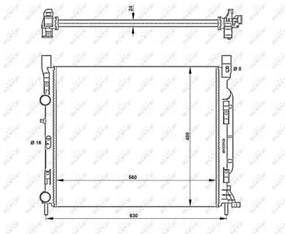 NRF 53002 Motor Su Radyatoru Kangoo Iıı 1,5dcı - 1,6 08> , Cıtan 415 12> 4155000102 8200455801