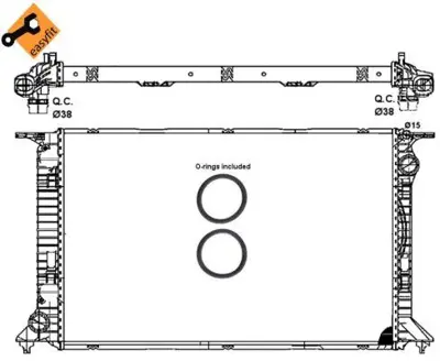 NRF 53064 Motor Su Radyatoru Audı A4 Avant 12>15 A5 07> 8K0121251J