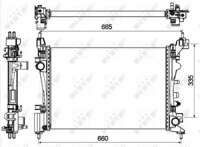 NRF 53115 Motor Su Radyatoru Corsa D A12xer A14xer 1300312 13249566 1300339 13399870 95530546 130031213249566 630743 RA0201100 8MK376756324 8MK376756321