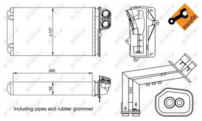 NRF 53216 Kalorıfer Radyatoru Megane I 96>03 7701205451