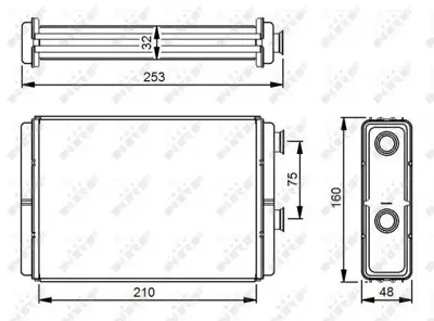 NRF 53233 Kalorıfer Radyatoru Doblo Idea Punto 46722928