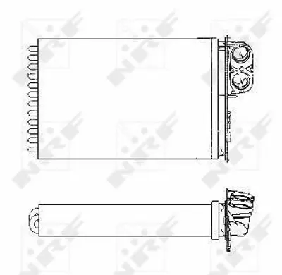 NRF 53553 Kalorıfer Radyatoru C5 (01 05) 2,0hdı 8v - 2,2hdı 2,0 I 16v 6448J8