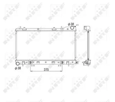 NRF 53596 Motor Su Radyatoru Forester 2,0 96>01 Otomatık (687×344×26) 45199FC330