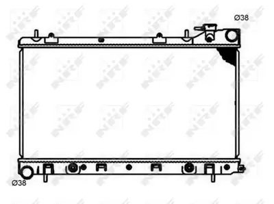 NRF 53597 Radyator Forester 2,0 - 2,5 02+ 45111SA010 45111SA020 45111SA021 45111SA090 45111SA091 45111SA150 45111SA151 45119SA030 45119SA040 45111SA030