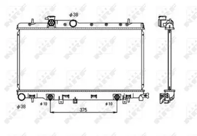 NRF 53698 Motor Radyatoru Impreza Legacy Iıı Outback 00> Otomatık (340×688×16) 45111AE000