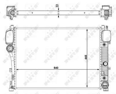 NRF 53839 Motor Su Radyatoru S-Class W221 06>13 C216 06>13 2215000003