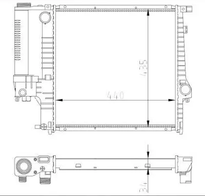 NRF 53849A Motor Su Radyatoru Man-Sanz (Klimalı) Bmw M40 M43 M50 M52 E30 E36 1247145á