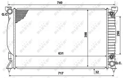 NRF 53958 Motor Su Radyatoru A4 00>04 8E0121251P