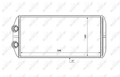 NRF 54210 Kalorıfer Radyatoru Partner Tepe Berlıngo Iıı 08> 1,6hdı 1,6 16v 6448S6