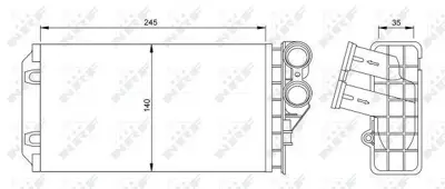 NRF 54251 Kalorıfer Radyator C4 P307 Dv6 (1,6hdı) 2,0hdı 16v 6448N5