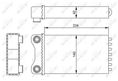 NRF 54252 Kalorıfer Radyatoru A4 1,6 1,8 00>05 8E1820031