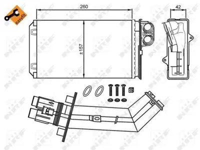 NRF 54280 Kalorıfer Radyatoru Laguna I 1,6 - 1,8 - 2,0 7701039481