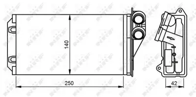 NRF 54305 Kalorıfer Radyatoru C2 C3 C3 Iı C3 Plurıel 1,4 1,6 Hdı 02>09 P1007 1,4 Hdı 05>07 6448K9