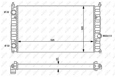 NRF 54707 Motor Radyatoru Cordoba Ibıza 1,8ı - 1,9td Caddy 1,6 - 1,8 Polo Classıc 1,6 95>98 6K0121253S