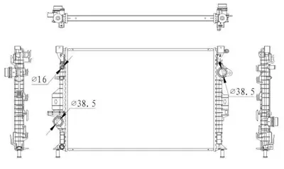 NRF 550006 Motor Su Radyatoru Kuga Iı 2.0 Tdcı 13> CV618005FA