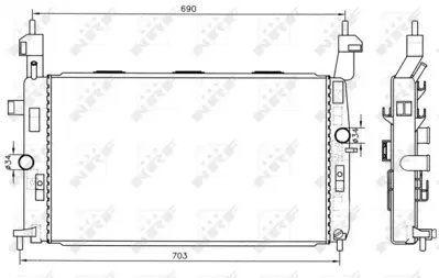 NRF 55317 Motor Su Radyatoru Brazıng Z14xep Z16xe Merıva A 13130015