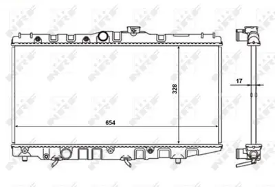 NRF 56110 Motor Su Radyatoru Corolla Ae92 88>92 Otomatık (685×325×17) 1640016331