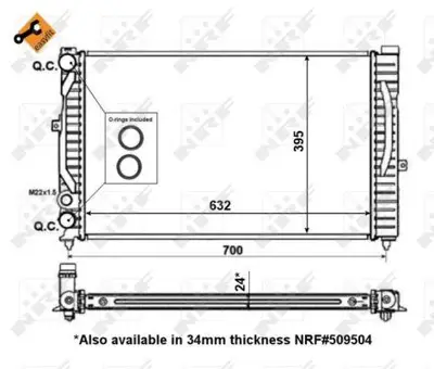 NRF 56127 Motor Radyatoru Passat A4 A6 1,6 1,8t 1,9tdı 97>01 8D0121251AL