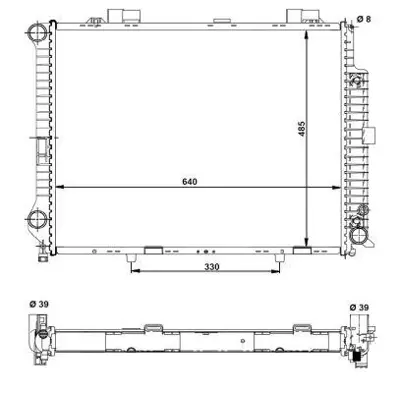 NRF 58098 Motor Su Radyatoru E-Class W210 96>02 S210 96>03 2105000003 A2105000003 2105000903 A2105000903 2115000102 2115000103 2115000802 2115001302 2115002302 2115003202