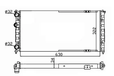 NRF 58135 Motor Radyatoru Polo Classıc Cordoba Ibıza Iı 1,9d 97>011z Ahu Alh 6K0121253AC