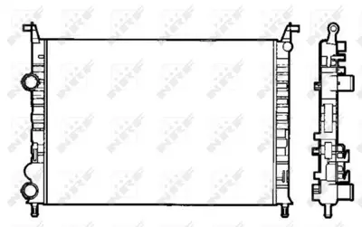 NRF 58195 Motor Radyator Palıo 1,2 Albea 1,2 - 1,6 Klimalı (2 Sıra Al+pl Sıstem) - (522×378×23,5) 46819261