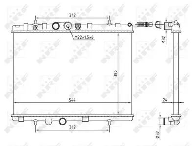 NRF 58226A Motor Su Radyatoru Mekanık P301 P1007 P2008 P207 1,6hdı 06> C2 C3 Iı C Elysee 1,4 1,6 1,4hdı 03> 1330P8