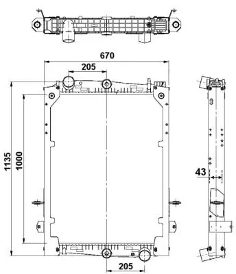 NRF 58280 Motor Su Radyatoru Daf 85 Cf Fa - 85 Cf Fac - 85 Cf Fad - 85 Fag - 85 Cf Far - 85 Cf Fas - 85 Cf Fat 61446A 614460 2383011 1628623 1432145 1327920